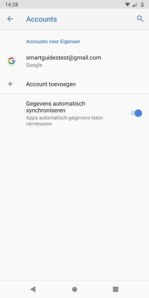 Selecteer uw Google-account