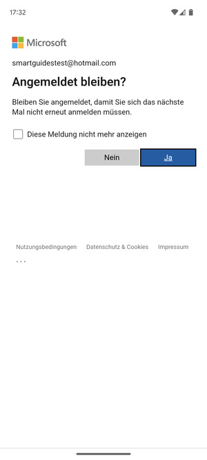 Wählen Sie die gewünschte Option