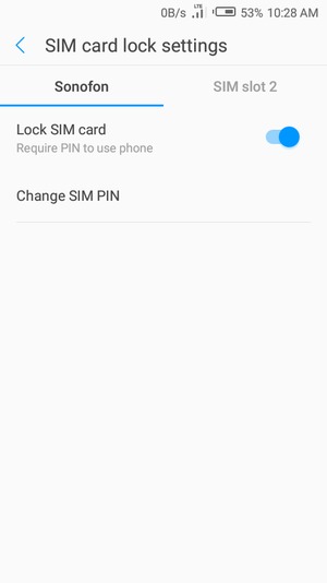 Select Public and select Change SIM PIN