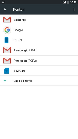 Välj Google