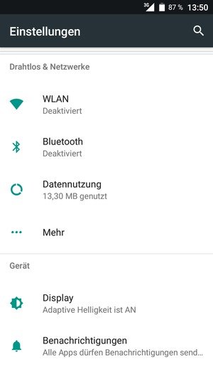 Wählen Sie Mehr
