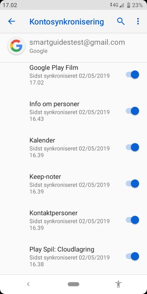 Vælg Menu-knappen