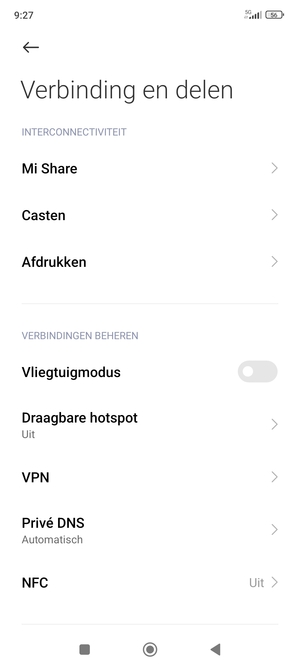 Selecteer Draagbare hotspot