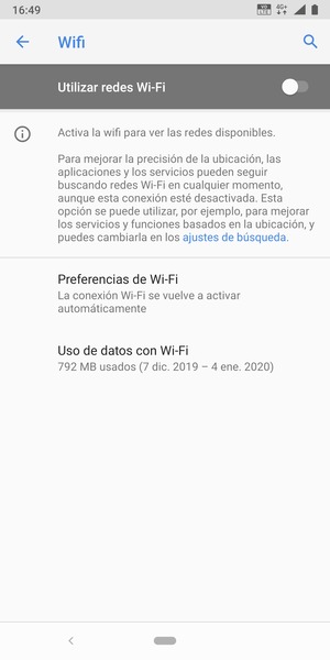 Active Utilizar redes Wi-Fi
