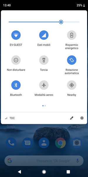 Disattiva Wi-Fi e Bluetooth