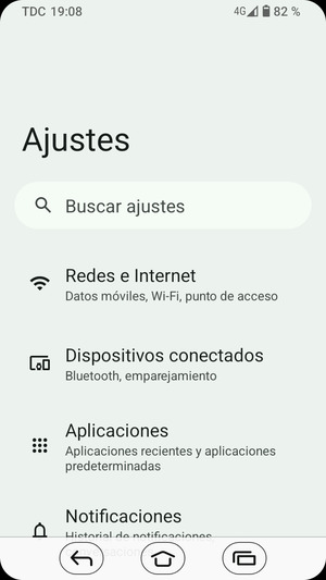 Seleccione Redes e  Internet
