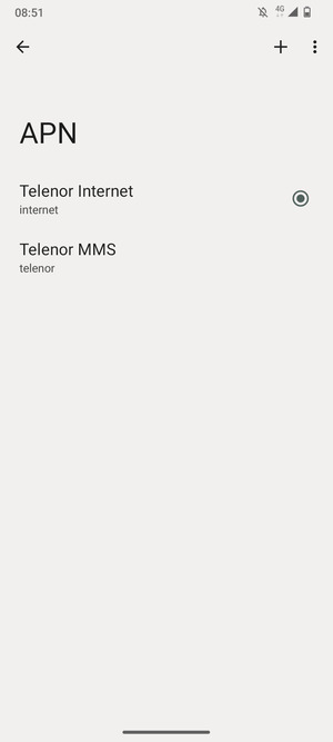 Seleziona il tasto Menu