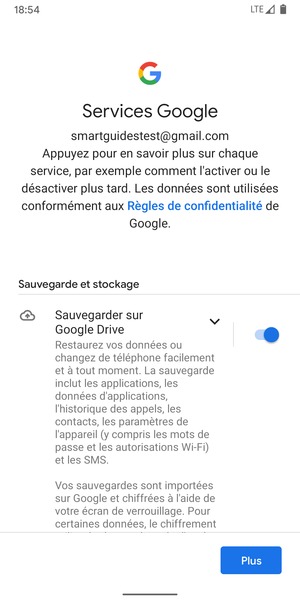 Sélectionnez Plus