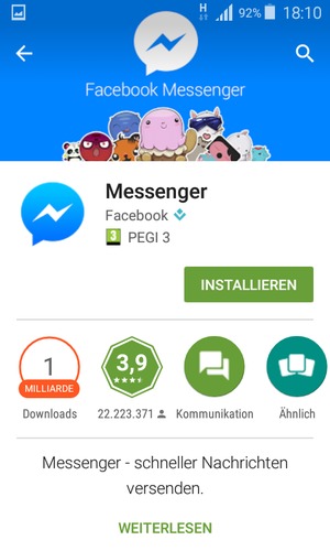 Wählen Sie INSTALLIEREN