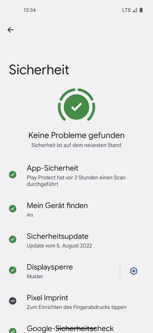 Ihr Handy ist jetzt mit einer Bildschirmsperre gesichert
