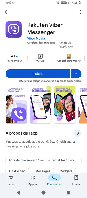 Sélectionnez Installer