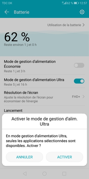 Sélectionnez ACTIVER