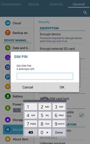 Enter your Old SIM PIN and select OK