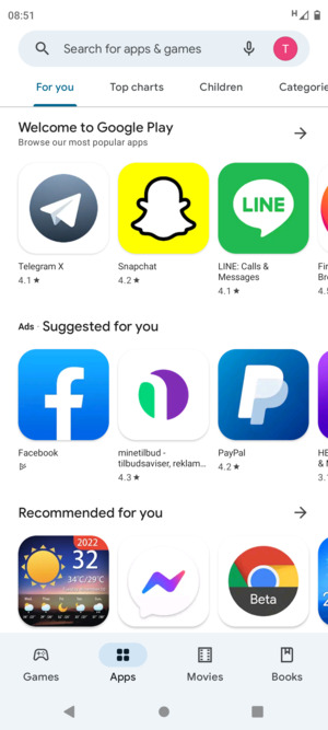 Select the Search bar