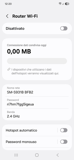 Seleziona Password
