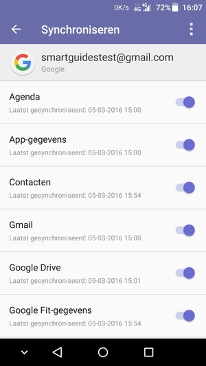 Selecteer de Menu-knop