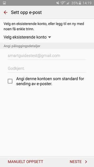 Velg NESTE