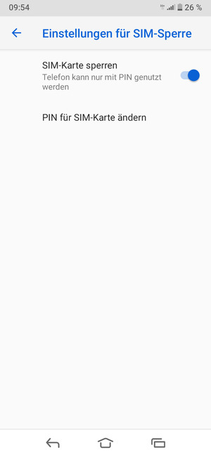 Wählen Sie PIN für SIM-Karte ändern