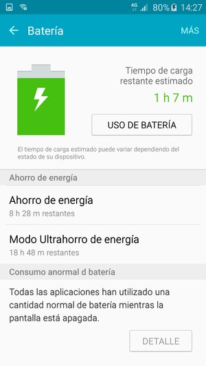 Seleccione Ahorro de energía