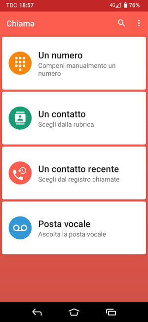 Seleziona Posta vocale
