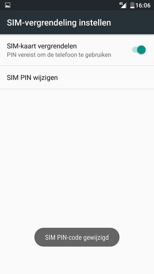 Uw SIM PIN-code is gewijzigd