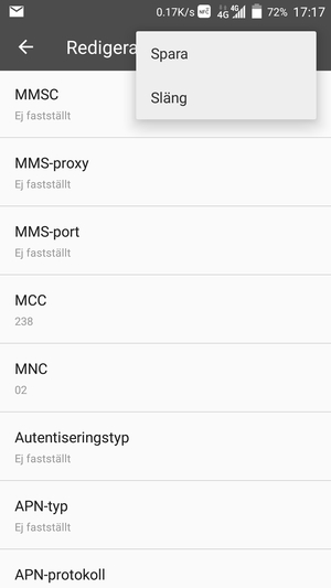 Välj Spara