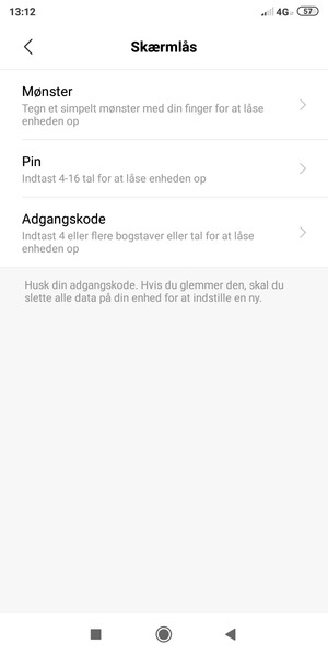 Vælg Mønster