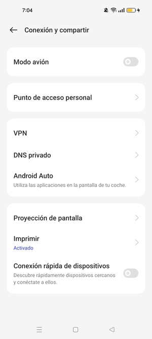 Seleccione Punto de acceso personal