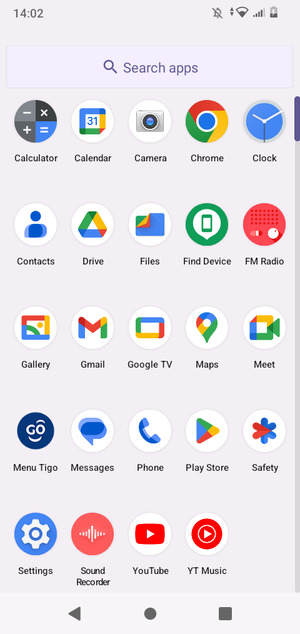 Scroll to and select Settings