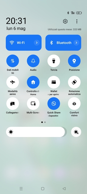 Disattiva Wi-Fi e Bluetooth