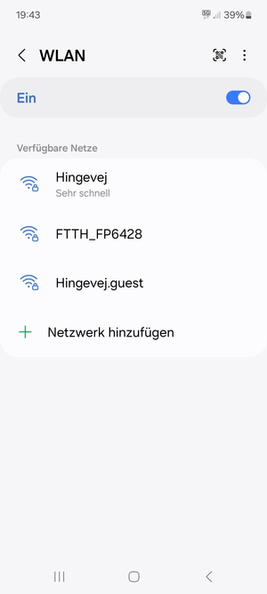 Wählen Sie das Wireless-Netzwerk, zu dem Sie eine Verbindung herstellen möchten