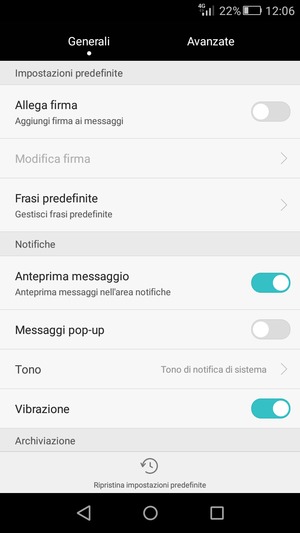 Seleziona Avanzate