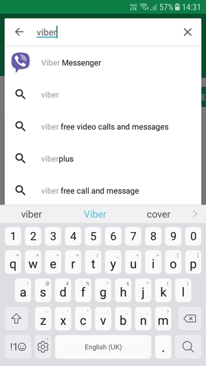 Enter the app name and select Search