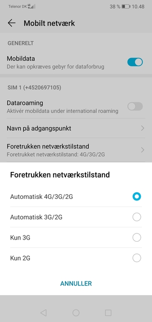 Vælg din foretrukne mulighed