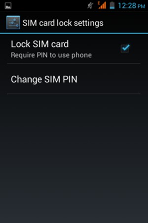 Select Change SIM PIN