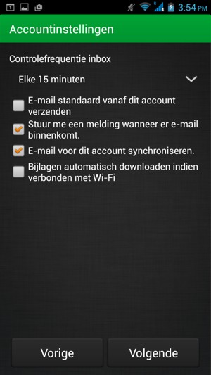 Selecteer Volgende