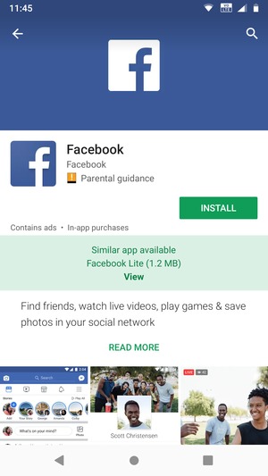 Select INSTALL