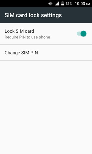 Select Change SIM PIN