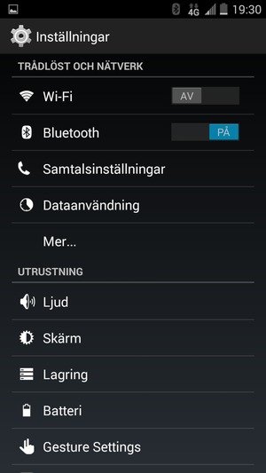Stäng av Bluetooth