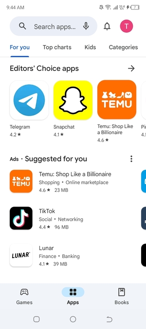 Select the Search bar