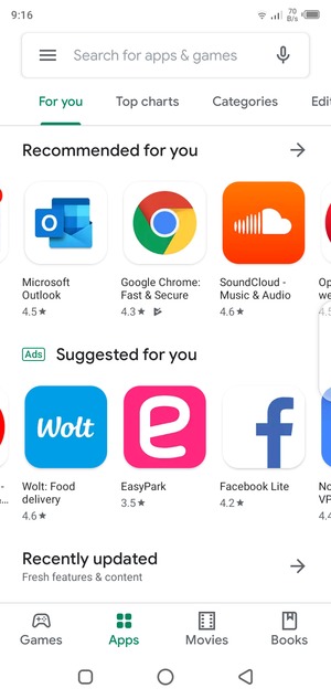 Select the Search bar