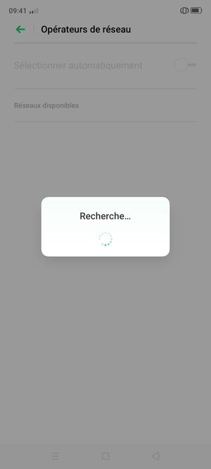 Veuillez attendre la fin de la recherche
