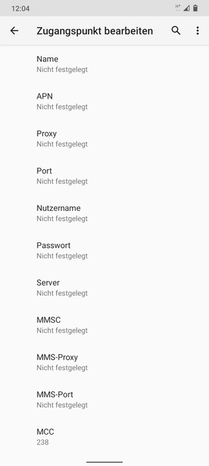 Geben Sie Internet-Informationen ein