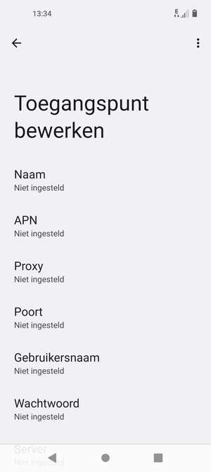 Voer internetgegevens in