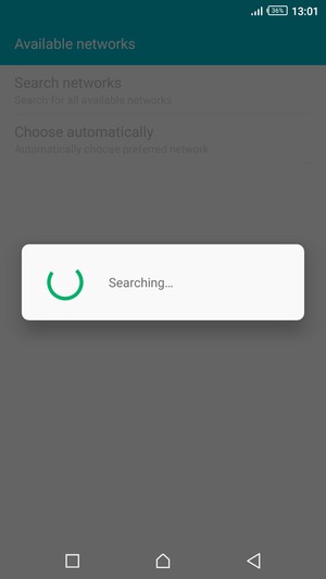 Wait for the search to finish