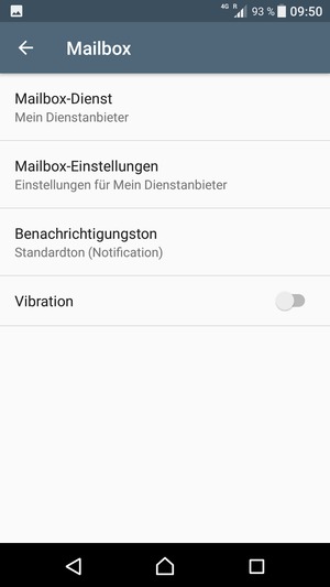 Wählen Sie Mailbox-Einstellungen