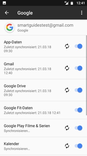 Ihre Daten werden synchronisiert