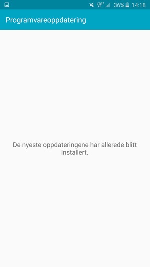 Hvis telefonen din er oppdatert, vil du se følgende skjermbilde