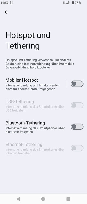 Wählen Sie Mobiler Hotspot