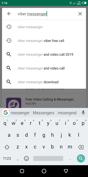 Enter the app name and select Search